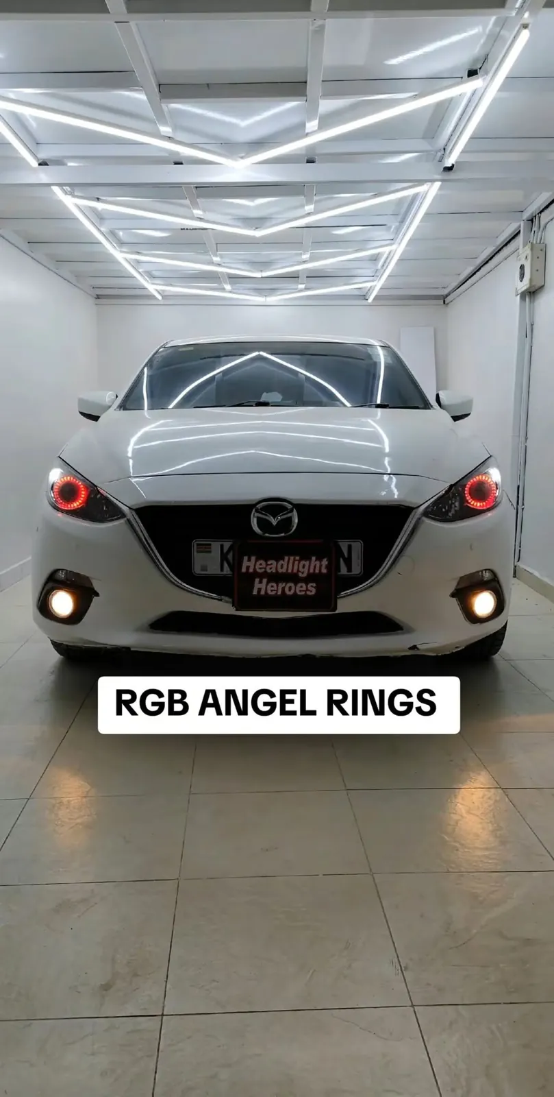Mazda with RGB angel rings